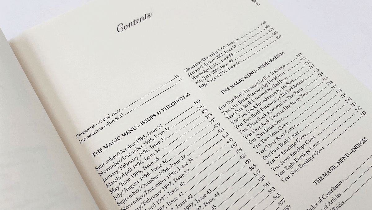Magic Menu: Vol 6 through 10 by L&L Publishing
