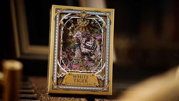 White Tiger Luxury Frame by Ark Playing Cards