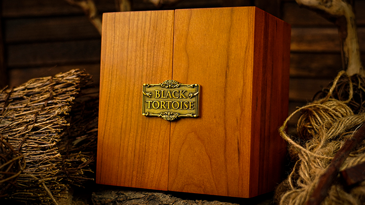 Black Tortoise Deluxe Wooden Box Set by Ark Playing Cards