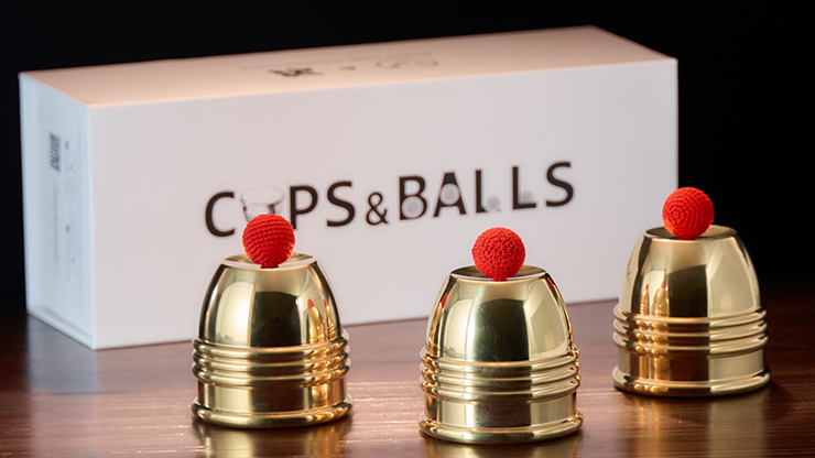 Cups and Balls Set MINI (Brass) by Bluether Magic and Raphael