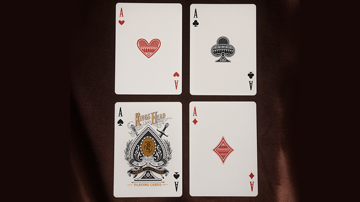 King's Head (Black and Gold Foil) Playing Cards by Joker and the Thief