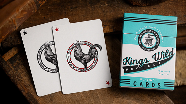 Gilded No.13 Table Players Vol.38 Playing Cards by Kings Wild Project