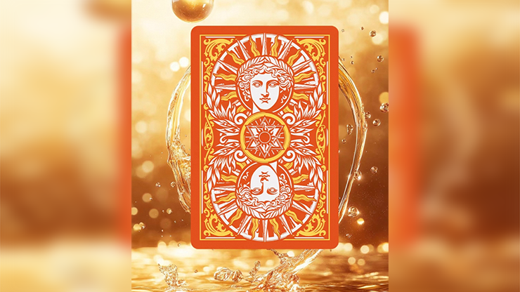 Sun God Greek Mythology Themed Orange Edition Playing Cards